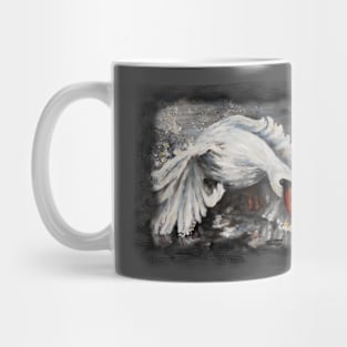 Swan - a great landing, flying bird, nature, birds Mug